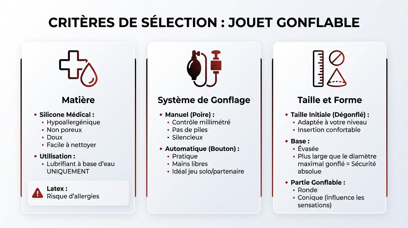 Critères essentiels pour choisir un plug anal gonflable en silicone
