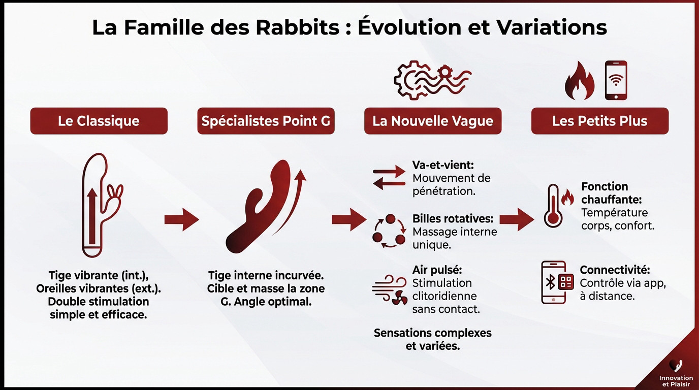 Evolution et types de vibromasseurs rabbit pour une stimulation optimale