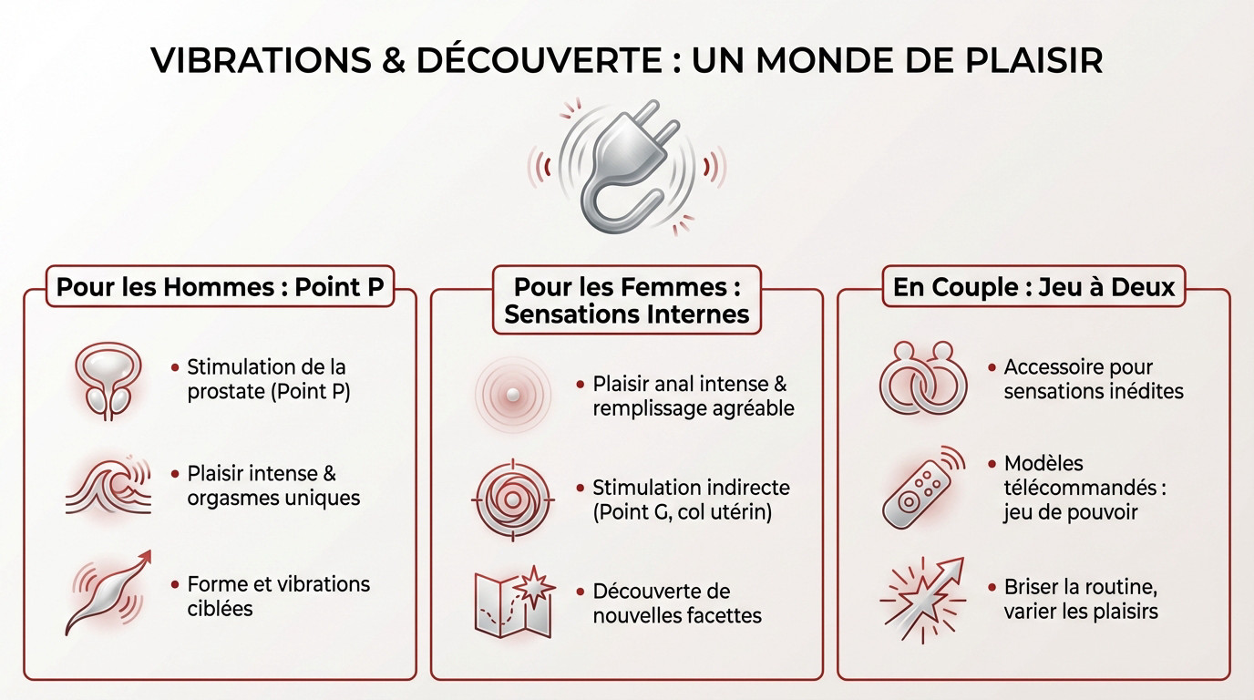 Découverte des vibrations et du plaisir anal avec un plug vibrant