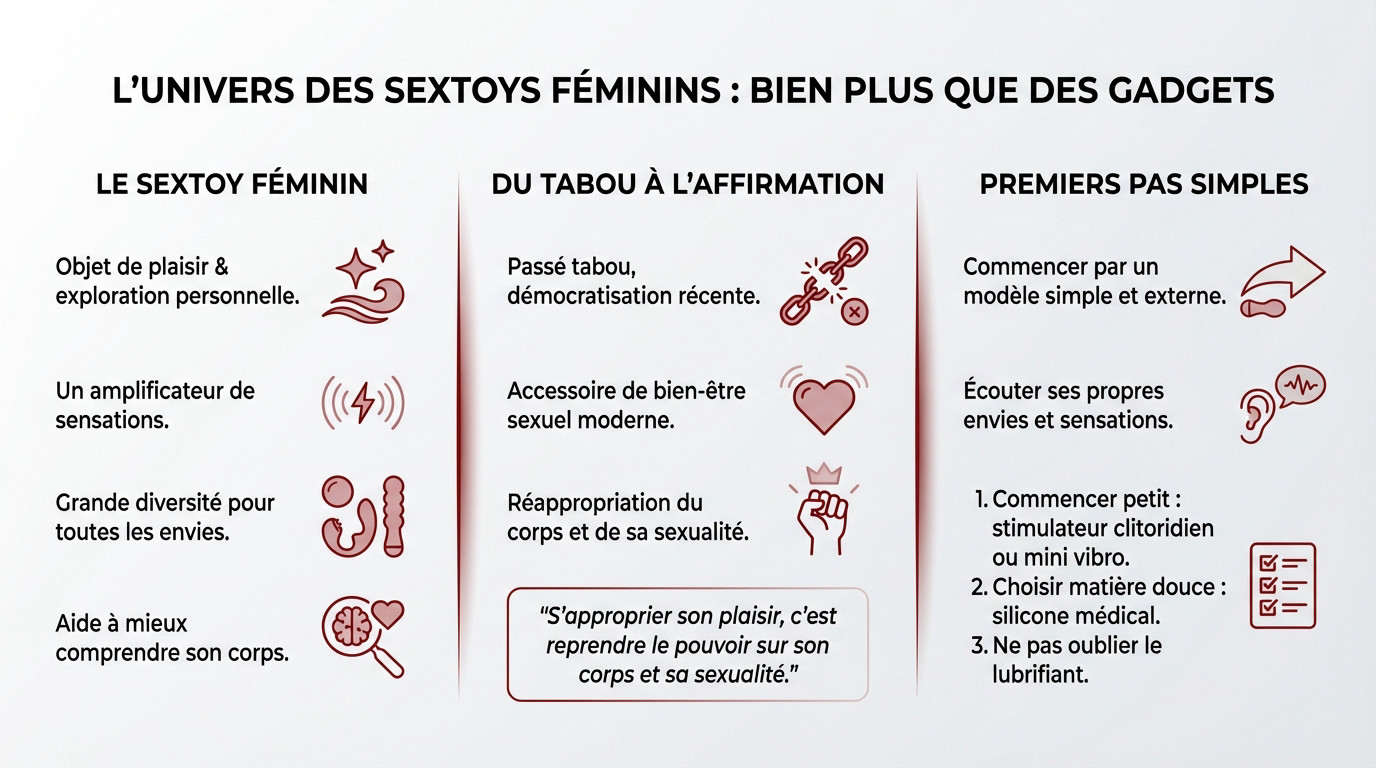 Sélection variée de sextoys féminins modernes et élégants