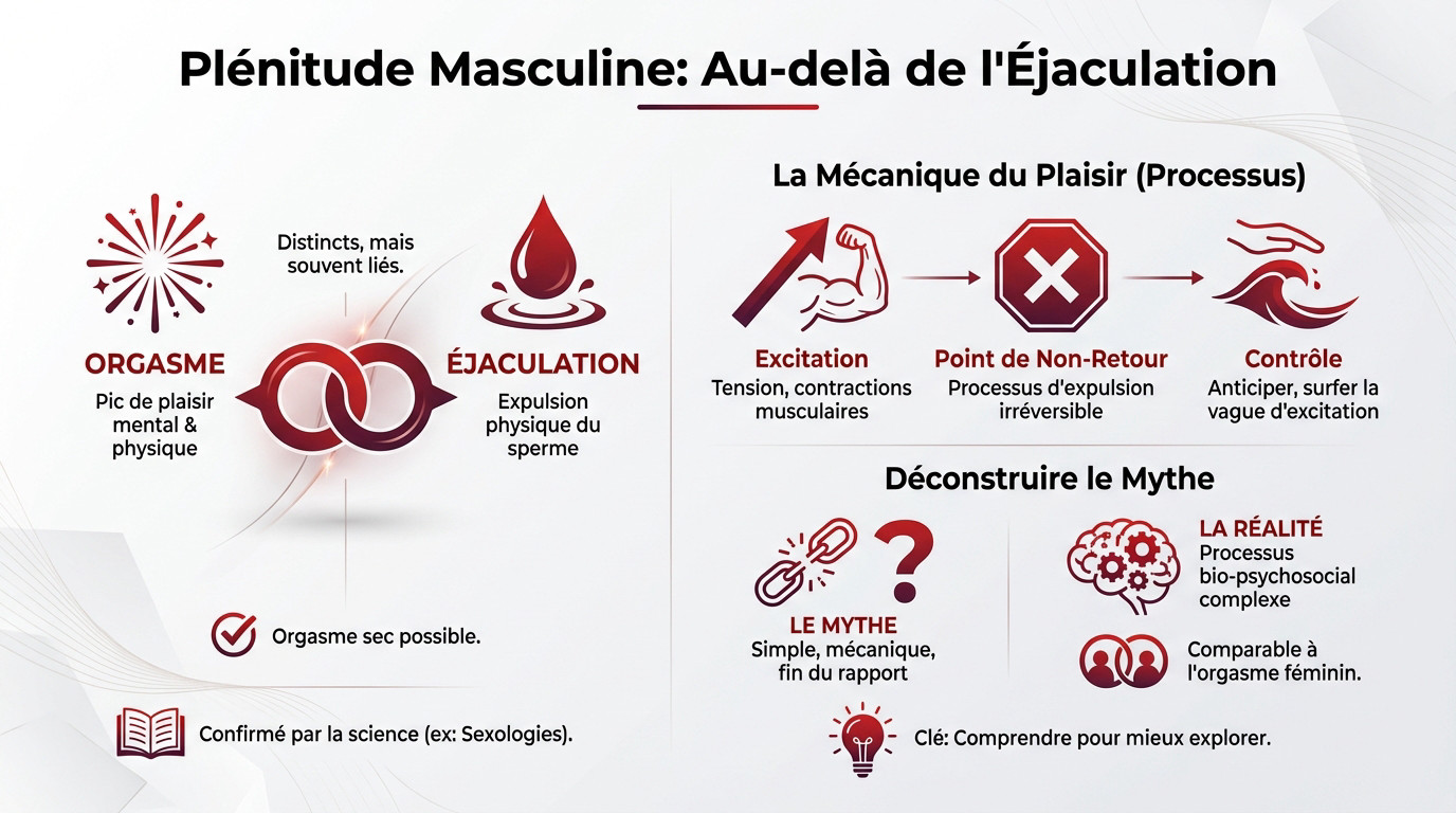 Plénitude masculine intense au-delà de l'éjaculation