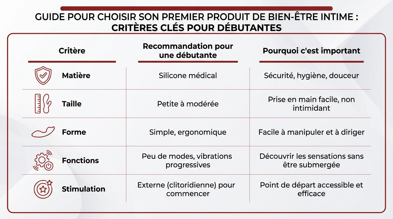 Guide pour choisir son premier sextoy pour débutantes