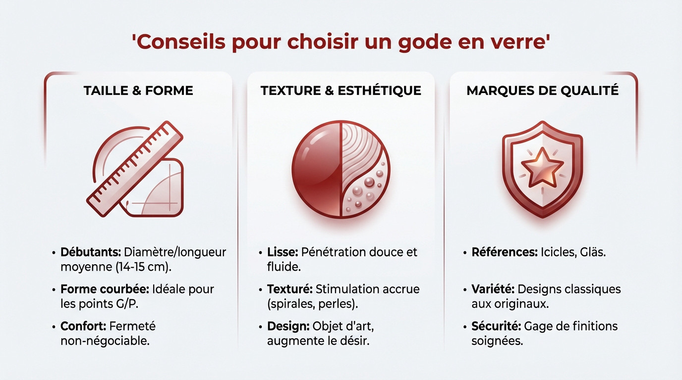 Conseils pratiques pour choisir la taille et la forme idéale de son gode en verre