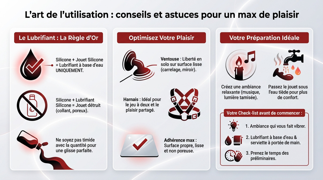 utiliser un gode en silicone conseils