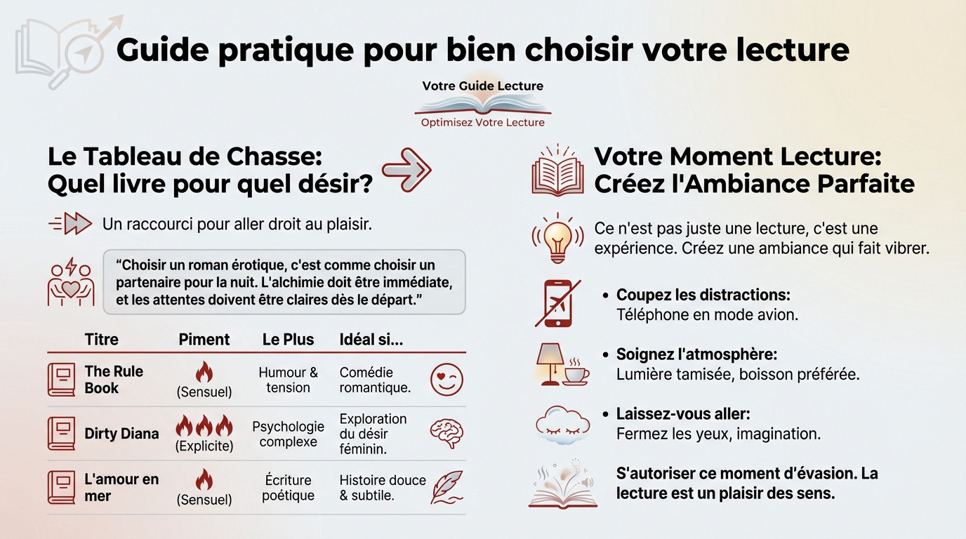 Guide pratique pour bien choisir son livre érotique