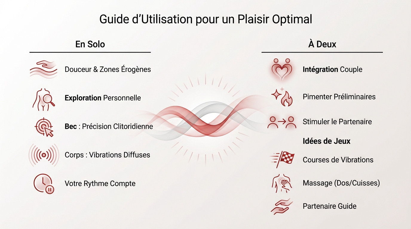 Utilisation du canard vibrant pour la stimulation clitoridienne sous la douche
