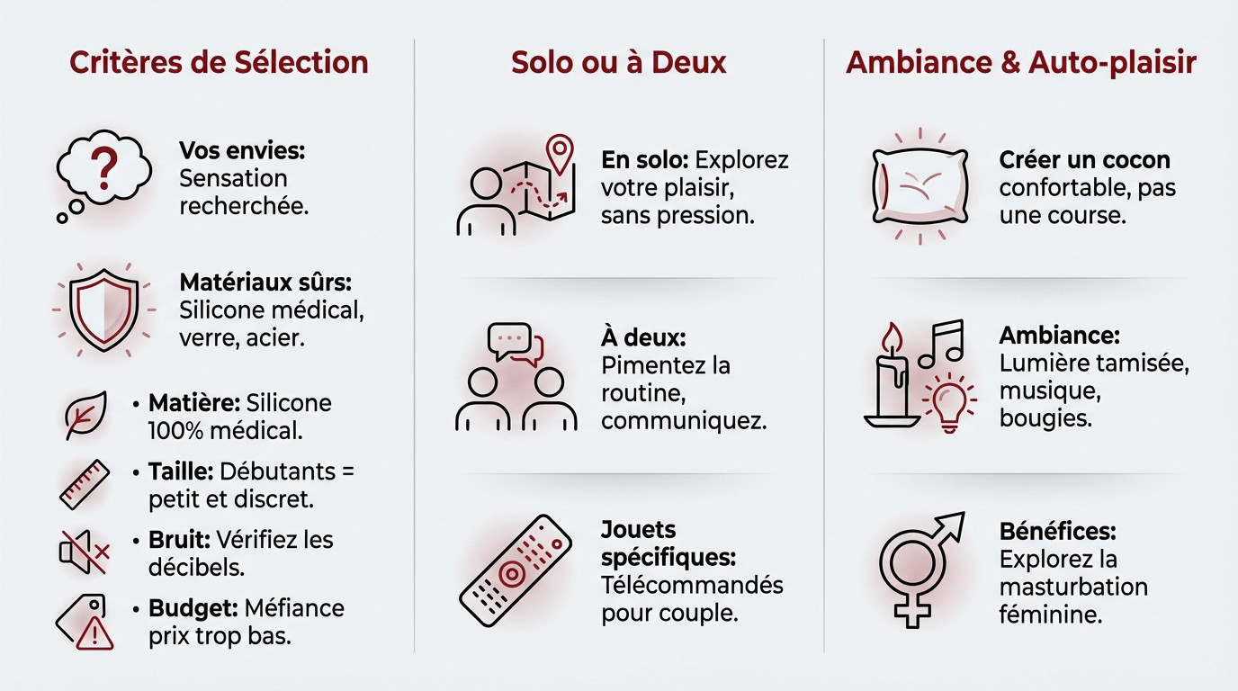 Guide pratique pour choisir et utiliser ses sextoys femme