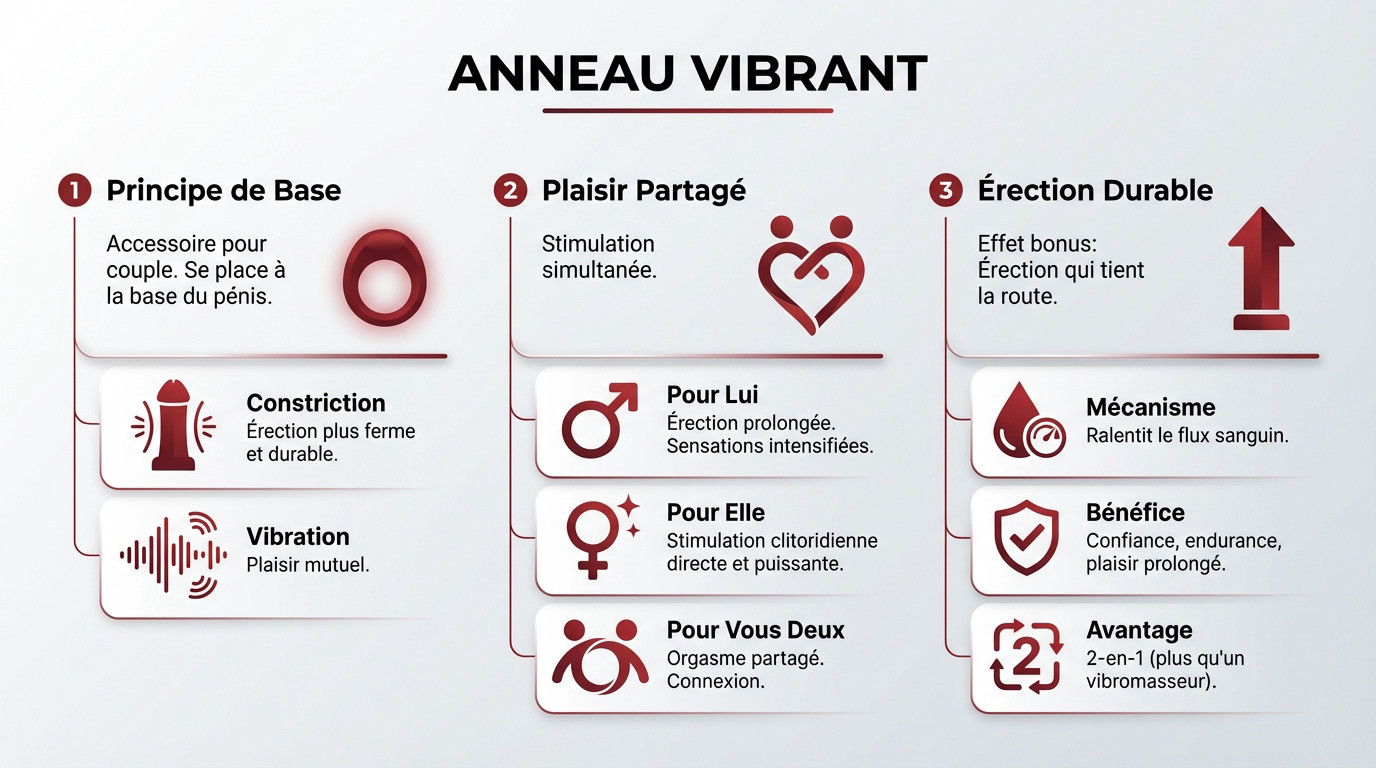 Schéma explicatif du fonctionnement d'un anneau vibrant pour couple montrant la zone de constriction et le point de vibration