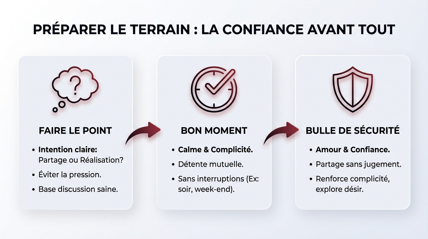 Discuter de ses fantasmes: la confiance d'abord