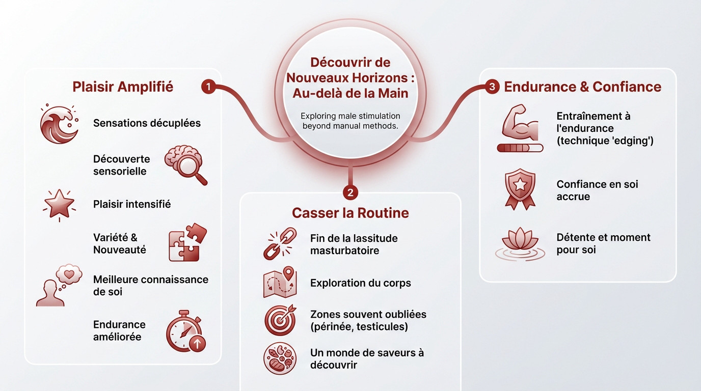 Découverte de nouvelles sensations avec un masturbateur pour homme