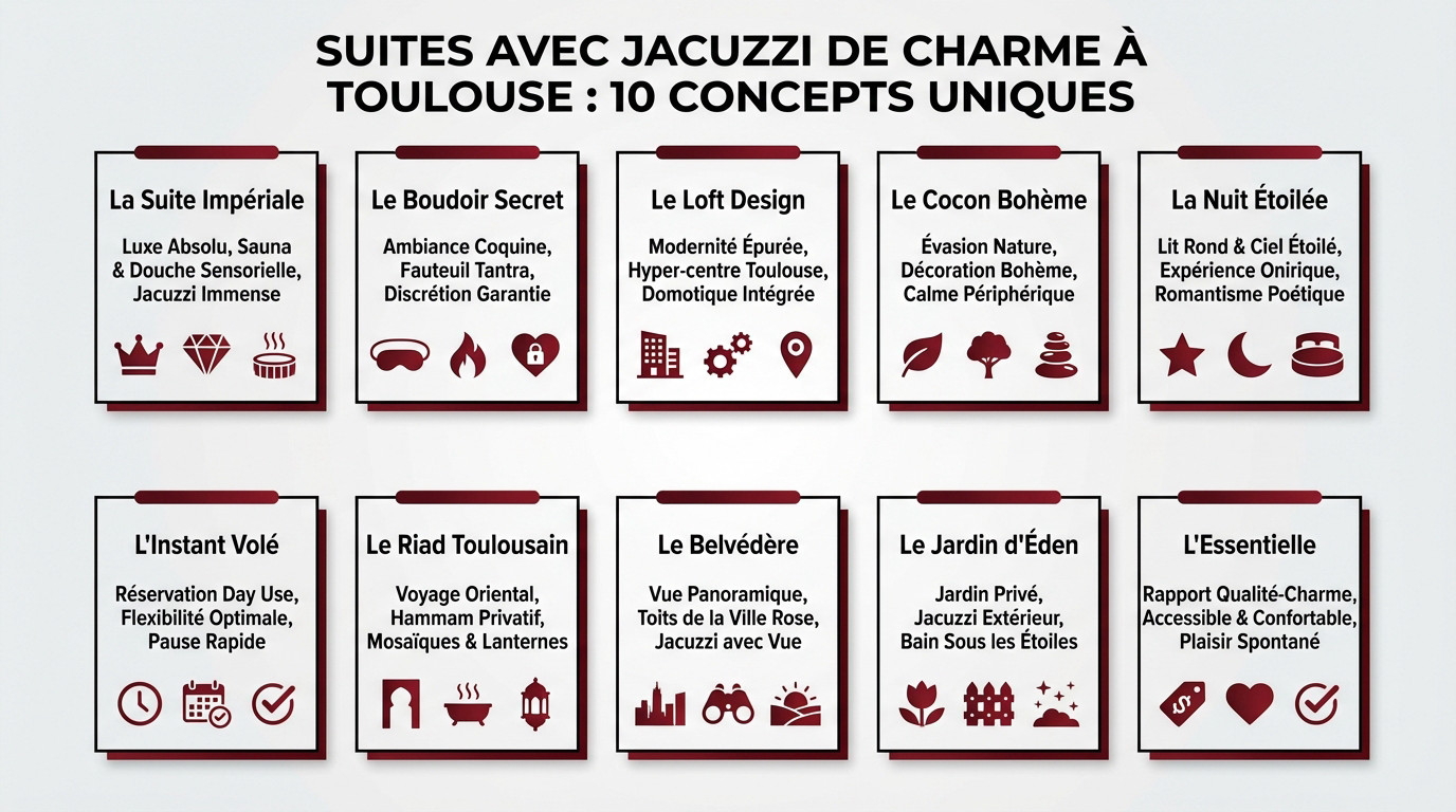 Top 10 des meilleures love rooms à Toulouse