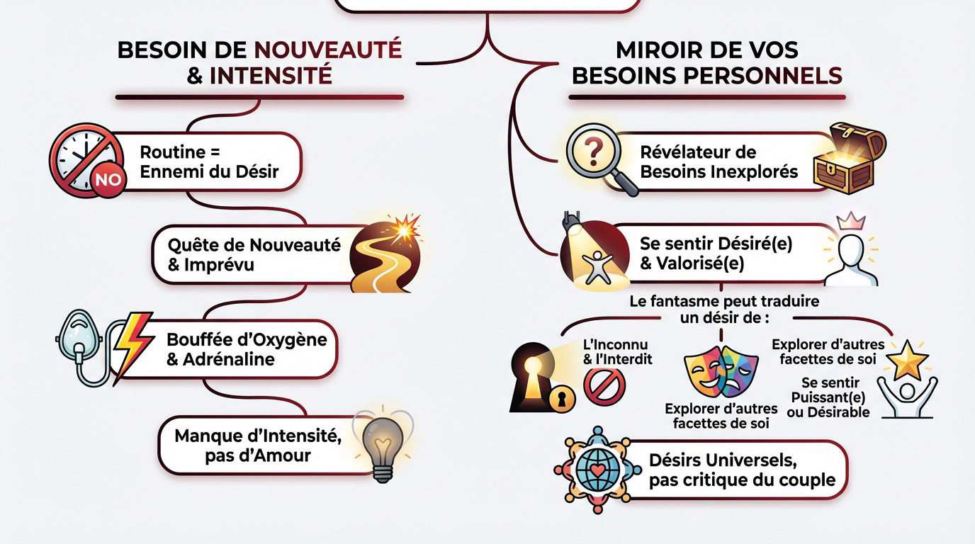 Fantasmer sur quelqu'un d'autre: un besoin de nouveauté et d'intensité