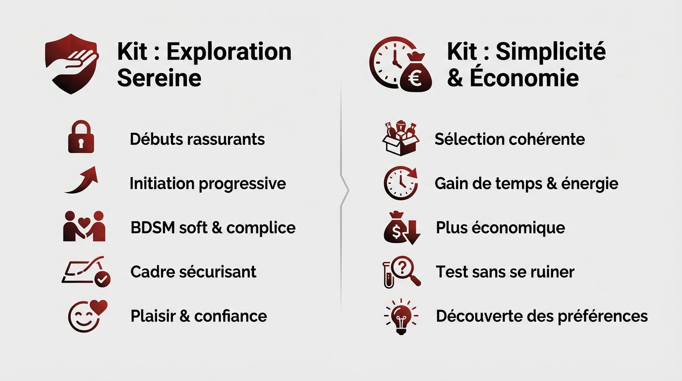 Kit BDSM débutant complet pour une exploration douce et économique