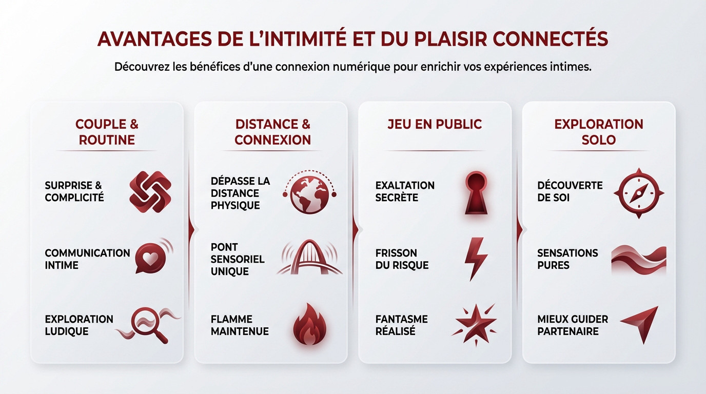 vibromasseur connecté avantages