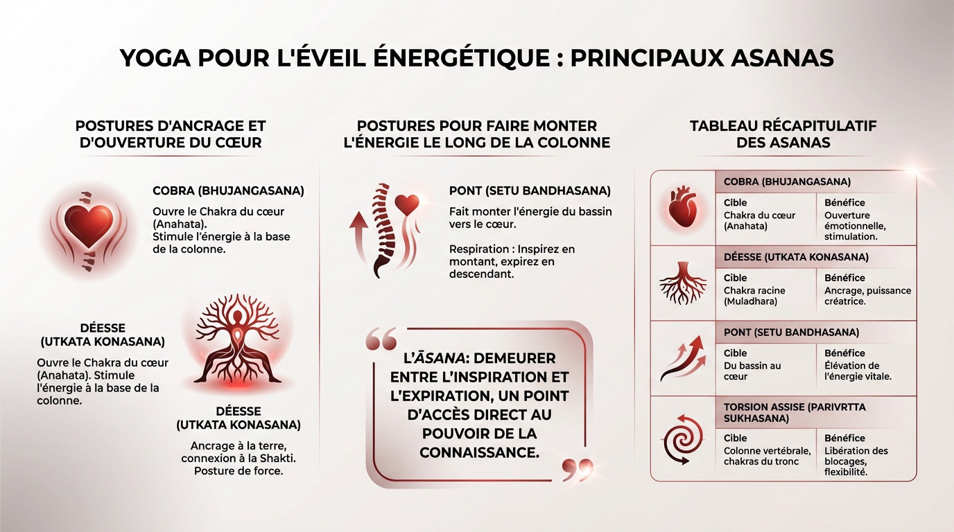 Yoga pour l'éveil énergétique: les principes Asanas