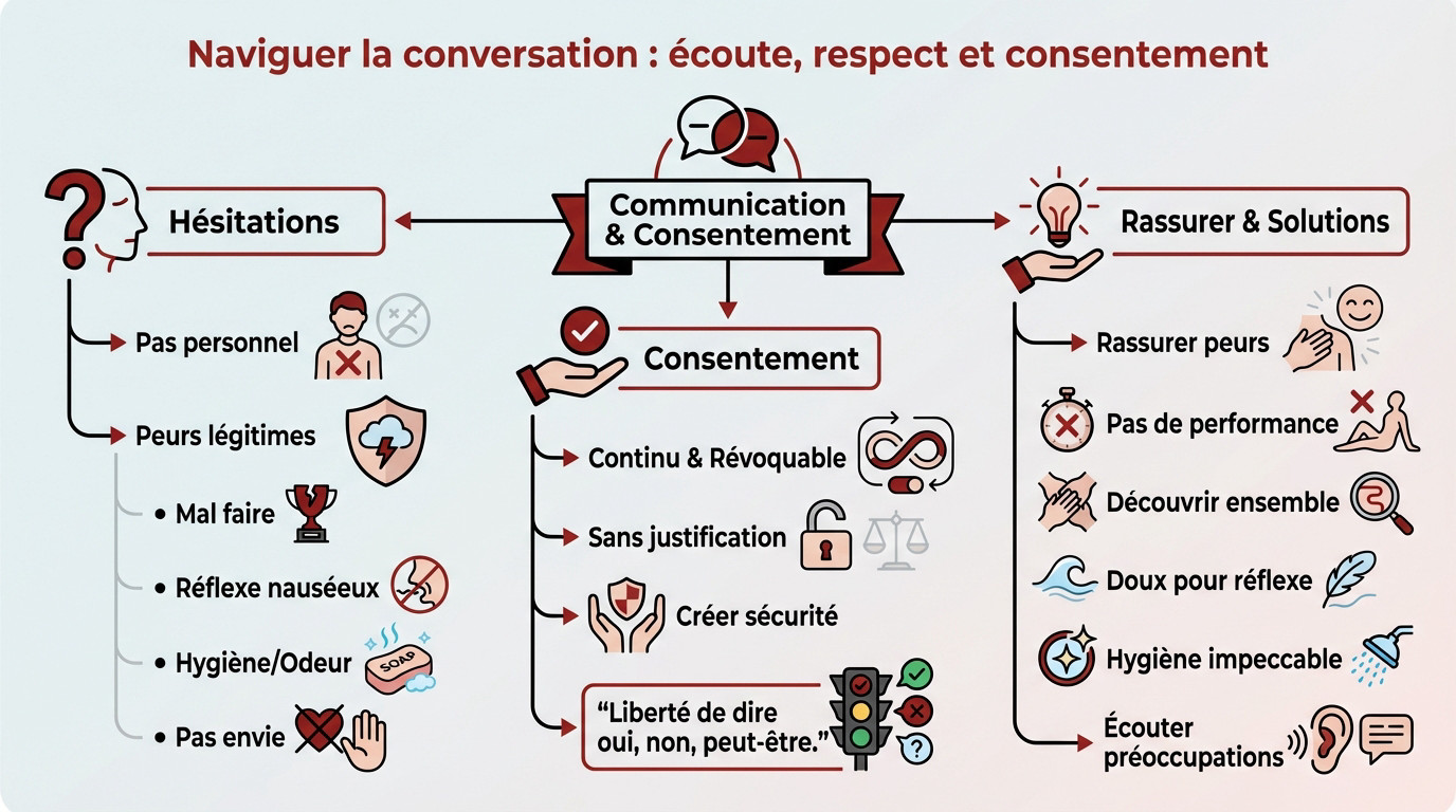 demander une fellation, l'art de l'écoute et du consentement