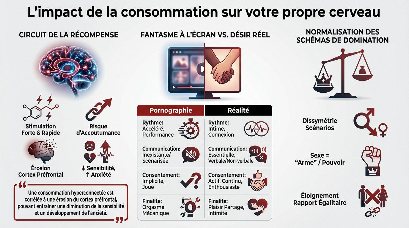 Impact neurologique de la pornographie sur le cerveau et les émotions