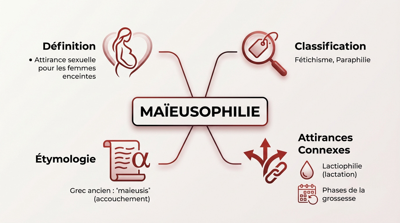 Schéma explicatif de la maïeusophilie et des fantasmes de grossesse