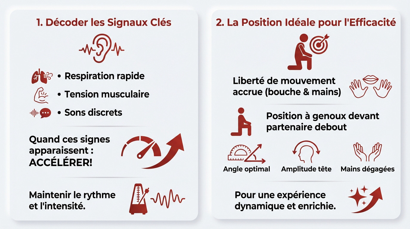 Femme observant les signaux corporels de son partenaire pour optimiser le moment intime